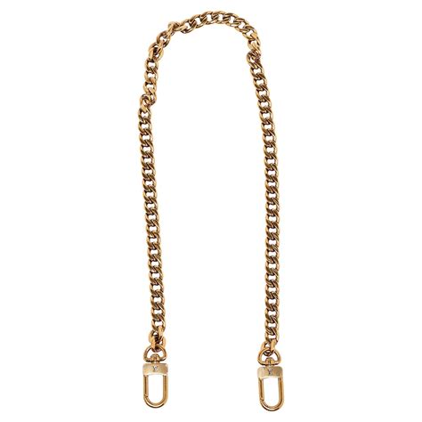 lv gold chain strap